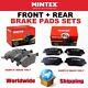 MINTEX FRONT + REAR Axle PADS for FORD TRANSIT CUSTOM Bus 2.2 TDCi 2012-on