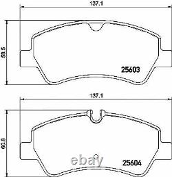 MINTEX FRONT + REAR PADS for FORD TRANSIT CUSTOM Box 2.0 TDCi 2015-on