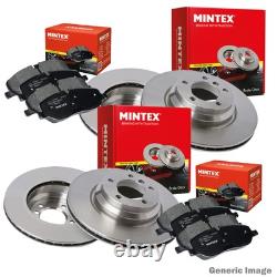MINTEX Front & Rear Axle Brake Discs Set & Pads Fits Ford Tourneo Custom Transit