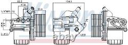 NISSENS 90893 Oil Cooler, engine oil for CITROËN, FIAT, FORD, PEUGEOT