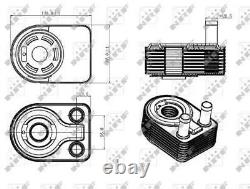 New Engine Oil Cooler For Ford Focus III Turnier M1dh Sfdb M2db M2dc Nrf