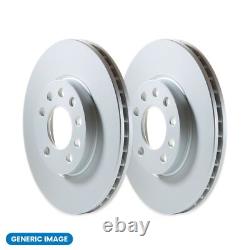 Pair of Vented Front Brake Discs for Ford Transit Custom 2012-2022