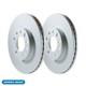 Pair of Vented Front Brake Discs for Ford Transit Custom 2012-2022