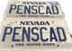 Penny's Cadillac Personalized PENSCAD Nevada Custom License Plate Vintage 2002