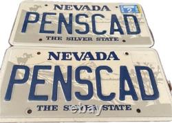 Penny's Cadillac Personalized PENSCAD Nevada Custom License Plate Vintage 2002