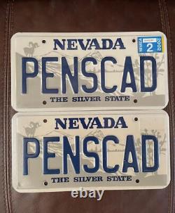 Penny's Cadillac Personalized PENSCAD Nevada Custom License Plate Vintage 2002