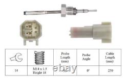 Post DPF Exhaust Gas Temperature Sensor for Ford Transit Custom 2.0 2015-2023