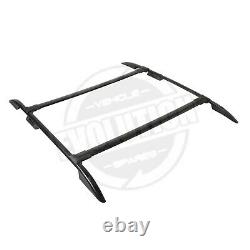 ROOF RACK RAILS & CROSS BARS BLACK full set fits FORD TRANSIT CUSTOM SWB 13-21