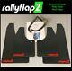 RallyflapZ Mud Flaps fit FORD TRANSIT CUSTOM SPORT FL 18+ Black 4mm PVC G RFR