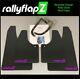 RallyflapZ Mudflaps FITS Ford Transit Custom FL 18+ Black 4mm PVC Satin RF-PU