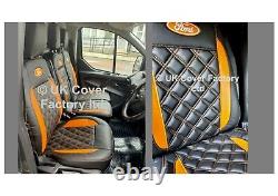 Ready In Stock! Ford Transit Custom 2013-21 Van Seat Cover Orange Bentley A29ford