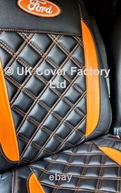 Ready In Stock! Ford Transit Custom 2013-21 Van Seat Cover Orange Bentley A29ford