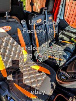 Ready In Stock! Ford Transit Custom 2013-21 Van Seat Cover Orange Bentley A29ford