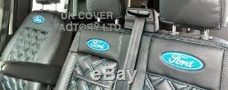 Ready In Stock! Ford Transit Custom Mk8 2013-2020 Van Seat Covers Ford Logo A4