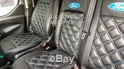 Ready In Stock! Ford Transit Custom Mk8 2013-2020 Van Seat Covers Ford Logo A4