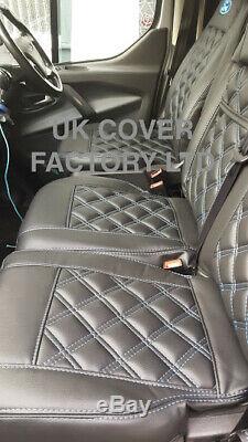 Ready In Stock! Ford Transit Custom Mk8 2013-2020 Van Seat Covers Ford Logo A4