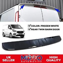 Rear Twin Barn Door Roof Spoiler Fits Ford Transit Custom 2012-2020 Black