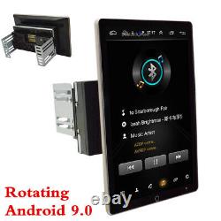 Rotatable 10.1in Android 9.0 Double Din Car Stereo Bluetooth WiFi MP5 Player GPS