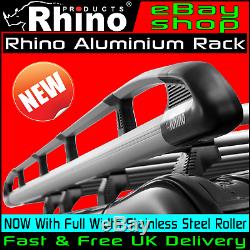 (SWB, LOW, TWIN) Rhino Aluminium Roof Rack + Roller Ford Transit Custom 2013-2020