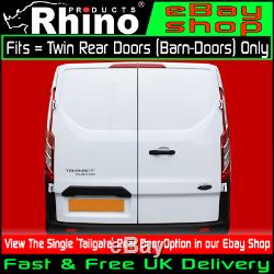 (SWB, LOW, TWIN) Rhino Aluminium Roof Rack + Roller Ford Transit Custom 2013-2020