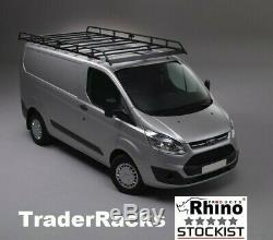 (SWB, Low Roof) Rhino Modular Van Roof Rack +Roller Ford Transit Custom 2013-2019