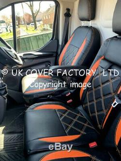 Same Day Dispatc Orange Bentley Van Seat Cover Ford Transit Custom 2012-2019 A29