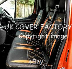 Same Day Dispatc Orange Bentley Van Seat Cover Ford Transit Custom 2012-2019 A29