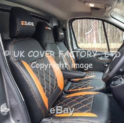 Same Day Dispatc Orange Bentley Van Seat Cover Ford Transit Custom 2012-2019 A29