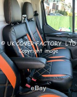 Same Day Dispatc Orange Bentley Van Seat Cover Ford Transit Custom 2012-2019 A29