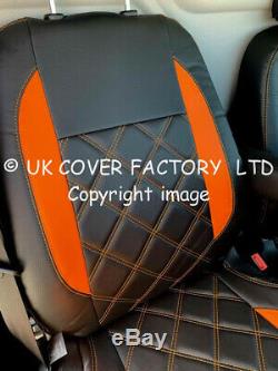 Same Day Dispatc Orange Bentley Van Seat Cover Ford Transit Custom 2012-2019 A29