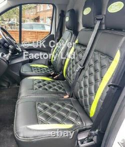 Same Day Dispatch! Ford Transit Custom 2014-21 Van Seat Cover Lime Green