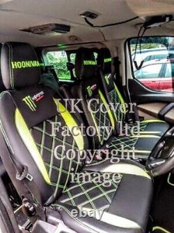 Same Day Dispatch! Ford Transit Custom 2014-21 Van Seat Cover Lime Green