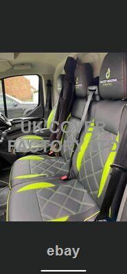 Same Day Dispatch! Ford Transit Custom 2014-21 Van Seat Cover Lime Green