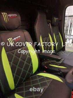 Same Day Dispatch! Ford Transit Custom 2014-21 Van Seat Cover Lime Green