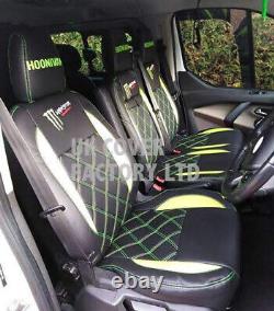 Same Day Dispatch! Ford Transit Custom 2014-21 Van Seat Cover Lime Green