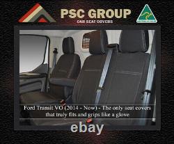 Seat Cover Ford Transit Custom Front Bench Bucket Waterproof Premium Neoprene