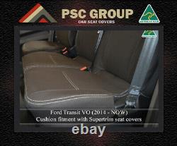 Seat Cover Ford Transit Custom Front Bench Bucket Waterproof Premium Neoprene