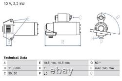 Starter Motor 0986026630 Bosch GK2T11000AB 2225618 Genuine Quality Guaranteed