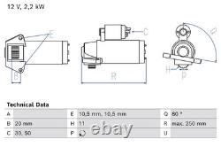 Starter Motor fits FORD TRANSIT CUSTOM V362 2.0D 2016 on Automatic Transmission
