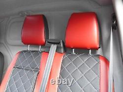 Suitable For A Ford Transit Custom 2016 Van, Seat Covers, Diamond Red