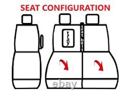 TAILORED FABRIC SEAT COVERS For FORD TRANSIT CUSTOM 2017 2023