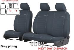 TAILORED FABRIC SEAT COVERS For FORD TRANSIT CUSTOM 2017 2023