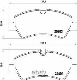 TEXTAR FRONT + REAR BRAKE PADS SET for FORD TRANSIT CUSTOM Bus 2.2 TDCi 2012-on