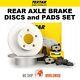 TEXTAR Rear Axle BRAKE DISCS + PADS for FORD TRANSIT CUSTOM Box 2.2 TDCi 2012-on