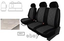 Tailored Eco-Leather Seat Covers 2+1 for Ford Transit Custom Van 2014 2015 2016