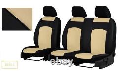 Tailored Eco-Leather Seat Covers FORD TRANSIT CUSTOM DOUBLE CAB 2018 2019