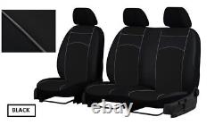 Tailored Eco-Leather Seat Covers FORD TRANSIT CUSTOM DOUBLE CAB 2018 2019