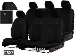 Tailored EcoLeather Seat Covers FORD TRANSIT CUSTOM DOUBLE CAB 6s 2020 2021 2022