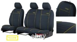 Tailored Fabric Seat Covers 2+1 FORD TRANSIT CUSTOM TREND 2015 2016 2017 2018