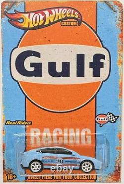 Tesla Model S Custom Hot Wheels Gulf Racing Series Car with RR